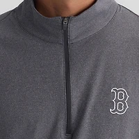 Men's Fanatics Charcoal Boston Red Sox Clutch Quarter-Zip Pullover