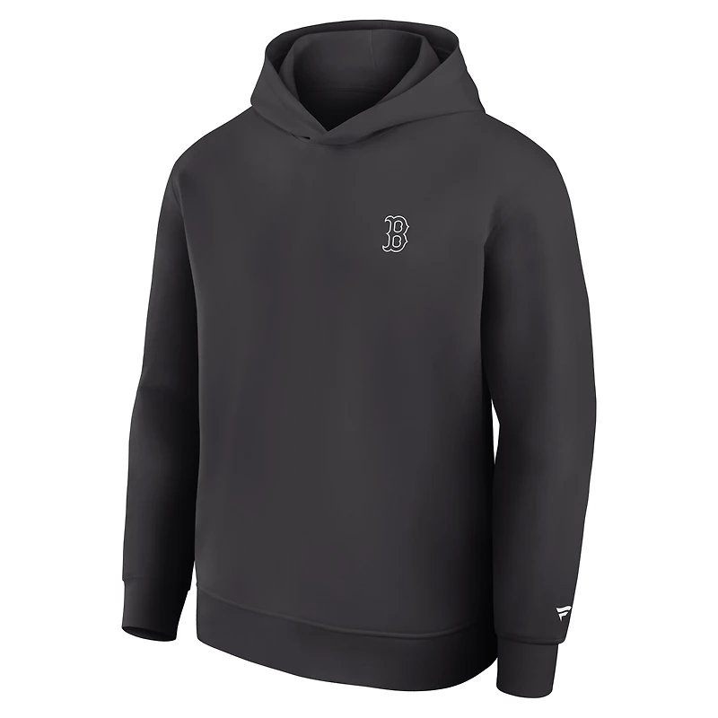 Men's Fanatics Charcoal Boston Red Sox Clutch Tri-Blend Hoodie