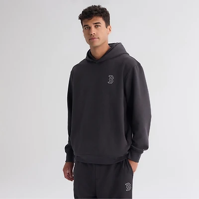 Men's Fanatics Charcoal Boston Red Sox Clutch Tri-Blend Hoodie