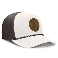 Casquette trucker ajustable Fanatics crème/marron Boston Red Sox Level Up Bronco pour homme