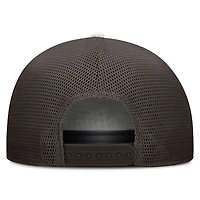 Casquette trucker ajustable Fanatics crème/marron Boston Red Sox Level Up Bronco pour homme