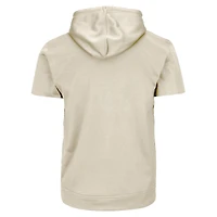 Sweat à capuche manches courtes contrastées crème/marine Boston Red Sox pour homme (grandes tailles) - Fanatics