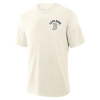 Men's Fanatics Cream Boston Red Sox Nostalgia Stadium Slub T-Shirt