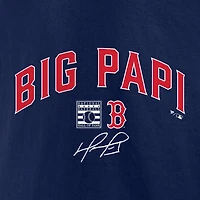T-shirt graphique Big Papi Fanatics David Ortiz pour hommes, bleu marine, Boston Red Sox