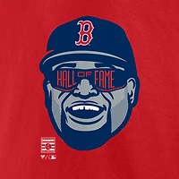 T-shirt rouge du Temple de la renommée des Red Sox Boston Fanatics David Ortiz pour hommes