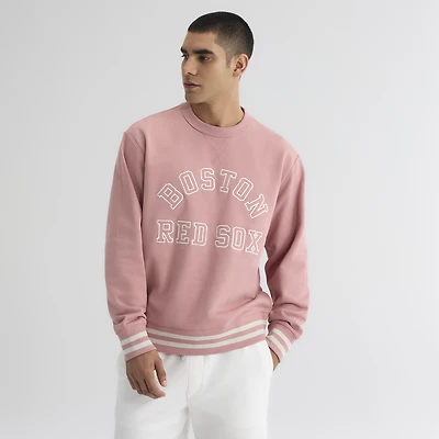 Men's Fanatics Faded Rose Boston Red Sox Iconic Terry Sweatshirt
