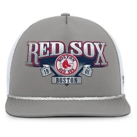 Casquette snapback Fanatics grise et blanche Boston Red Sox Recall pour homme