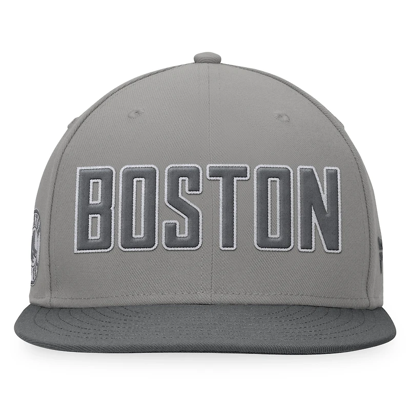 Casquette ajustée Dugout Boston Red Sox Fanatics pour hommes, gris