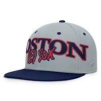 Men's Fanatics Gray Boston Red Sox Jersey Twill Fitted Hat