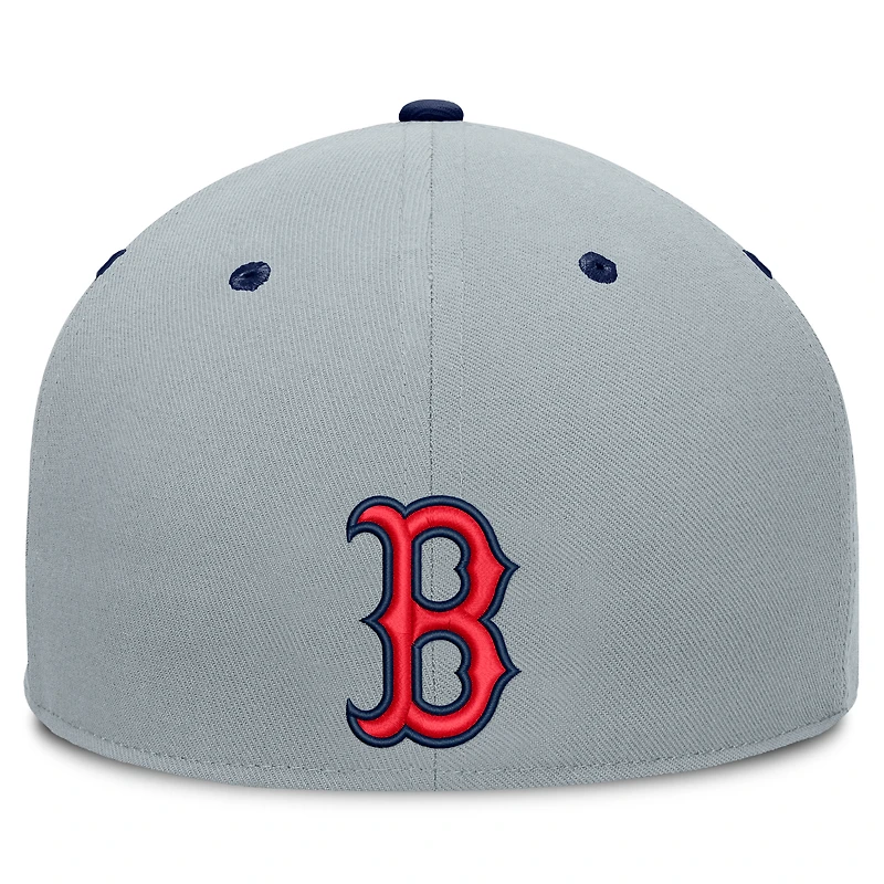 Men's Fanatics Gray Boston Red Sox Jersey Twill Fitted Hat