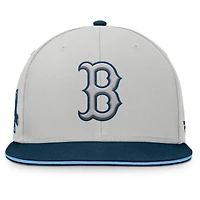 Casquette snapback grise Boston Red Sox Fanatics pour homme