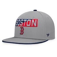 Men's Fanatics Gray Boston Red Sox Punchout Snapback Hat