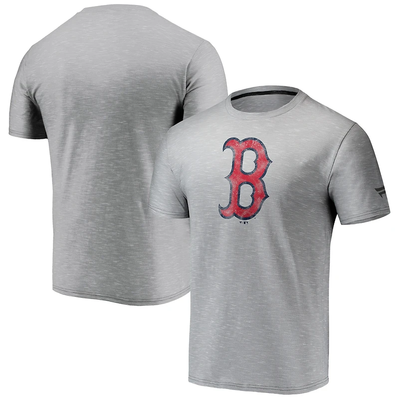 T-shirt gris à teinture spatiale avec logo de l'équipe des Red Sox Boston Fanatics pour hommes