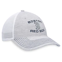 Casquette réglable gris Boston Red Sox Trucker Fanatics pour hommes