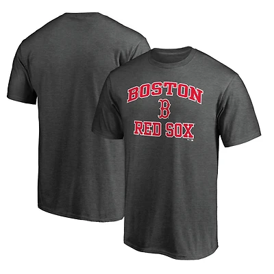 Men's Fanatics Heather Charcoal Boston Red Sox Heart & Soul T-Shirt