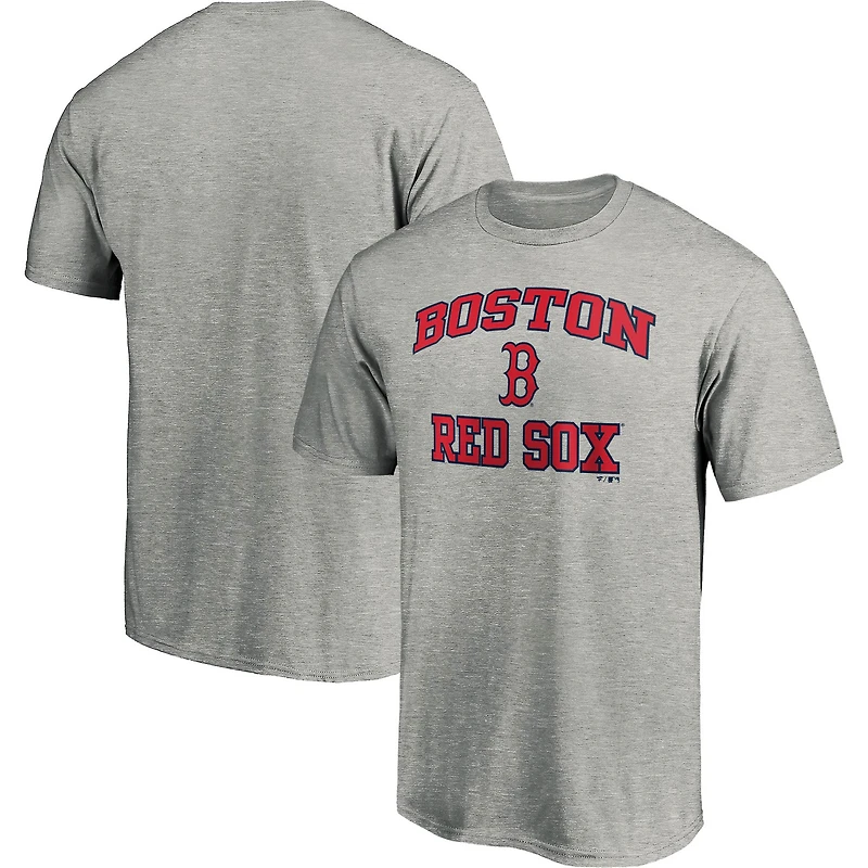 Men's Fanatics Heather Gray Boston Red Sox Heart & Soul T-Shirt