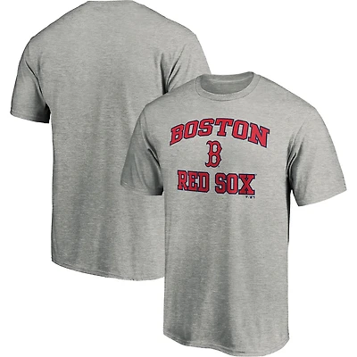 Men's Fanatics Heather Gray Boston Red Sox Heart & Soul T-Shirt