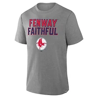 T-shirt tri-mélange IYKYK gris chiné Fanatics pour homme, hommage aux Boston Red Sox