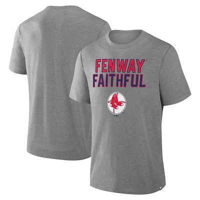 T-shirt tri-mélange IYKYK gris chiné Fanatics pour homme, hommage aux Boston Red Sox