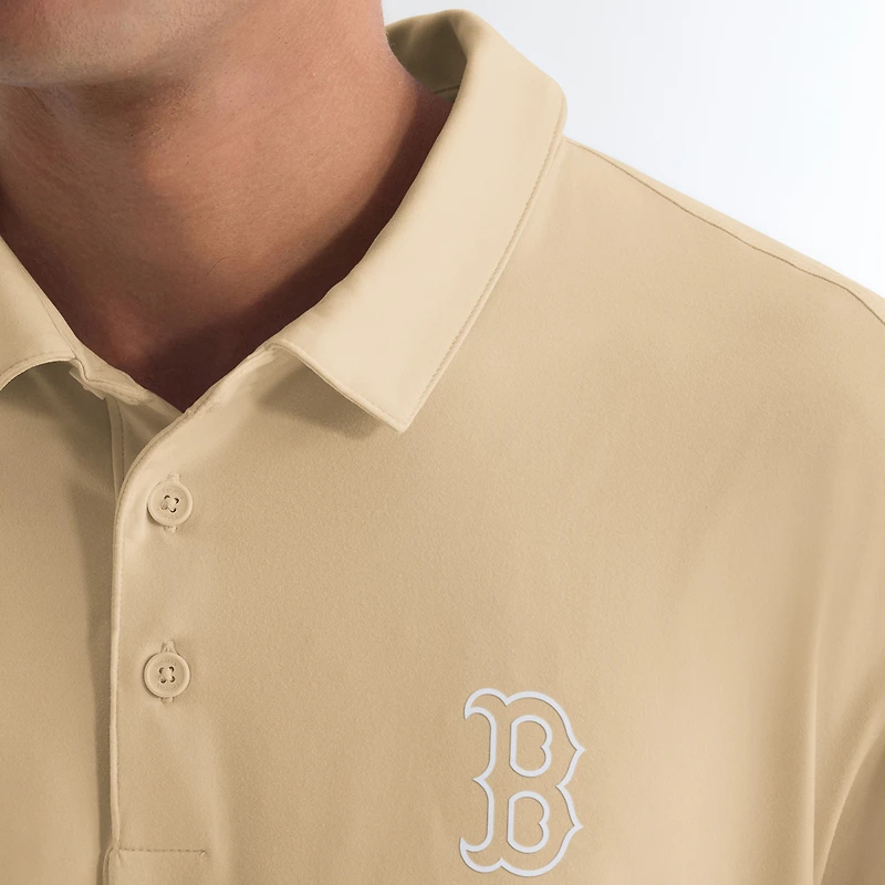 Men's Fanatics Khaki Boston Red Sox Clutch Polo