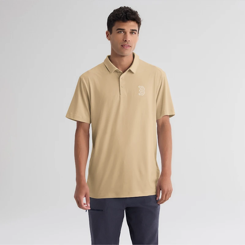 Men's Fanatics Khaki Boston Red Sox Clutch Polo
