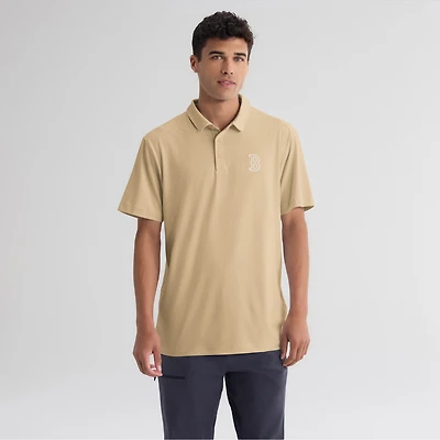 Men's Fanatics Khaki Boston Red Sox Clutch Polo