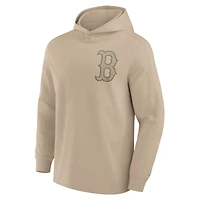 Sweat à capuche en polaire léger kaki Boston Red Sox Elements Fanatics pour hommes