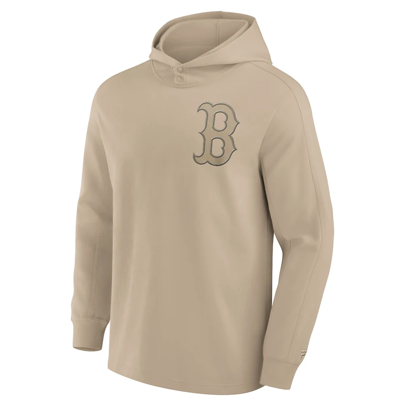 Sweat à capuche en polaire léger kaki Boston Red Sox Elements Fanatics pour hommes