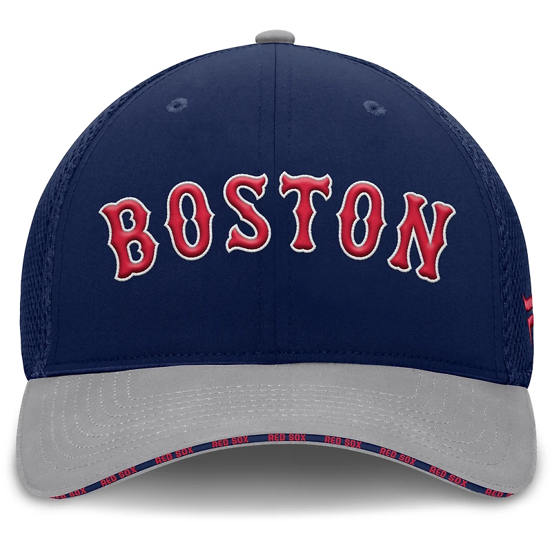 Casquette Fanatics Flex bleu marine/gris des Boston Red Sox pour homme
