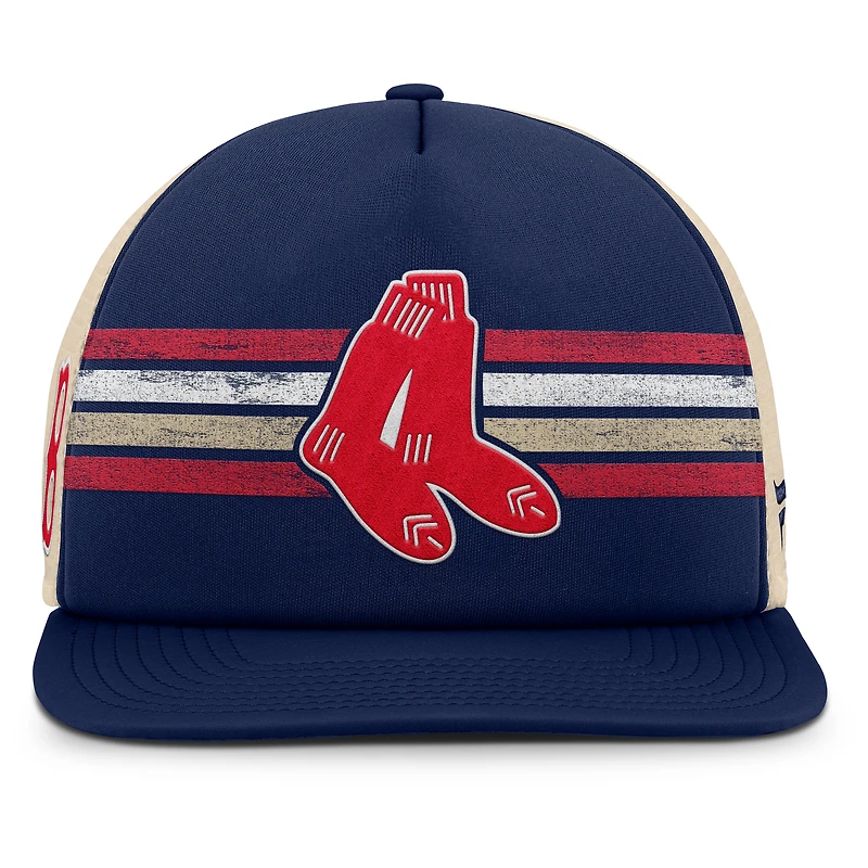 Men's Fanatics Navy/Natural Boston Red Sox Cooperstown Collection Powers Snapback Hat