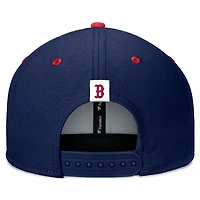 Men's Fanatics Navy/Red Boston Red Sox Fundamental Bold Snapback Hat