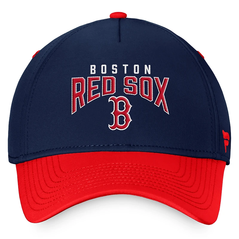Men's Fanatics  Navy/Red Boston Red Sox Stacked Logo Flex Hat