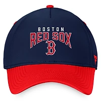 Men's Fanatics  Navy/Red Boston Red Sox Stacked Logo Flex Hat