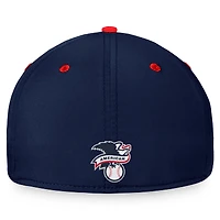 Men's Fanatics  Navy/Red Boston Red Sox Stacked Logo Flex Hat