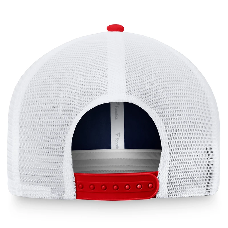 Men's Fanatics Navy/Red Boston Red Sox Two-Tone Patch Trucker Adjustable Hat