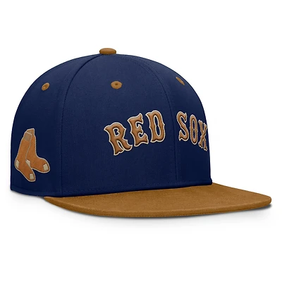 Men's Fanatics Navy/Tan Boston Red Sox Splinter Fitted Hat