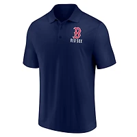 Ensemble de deux polos Boston Red Sox bleu marine/blanc à logo, par Fanatics, pour homme