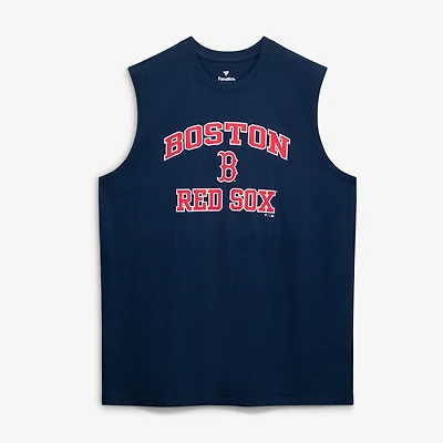 Men's Fanatics Navy Boston Red Sox Big & Tall Heart Soul Muscle Tank Top
