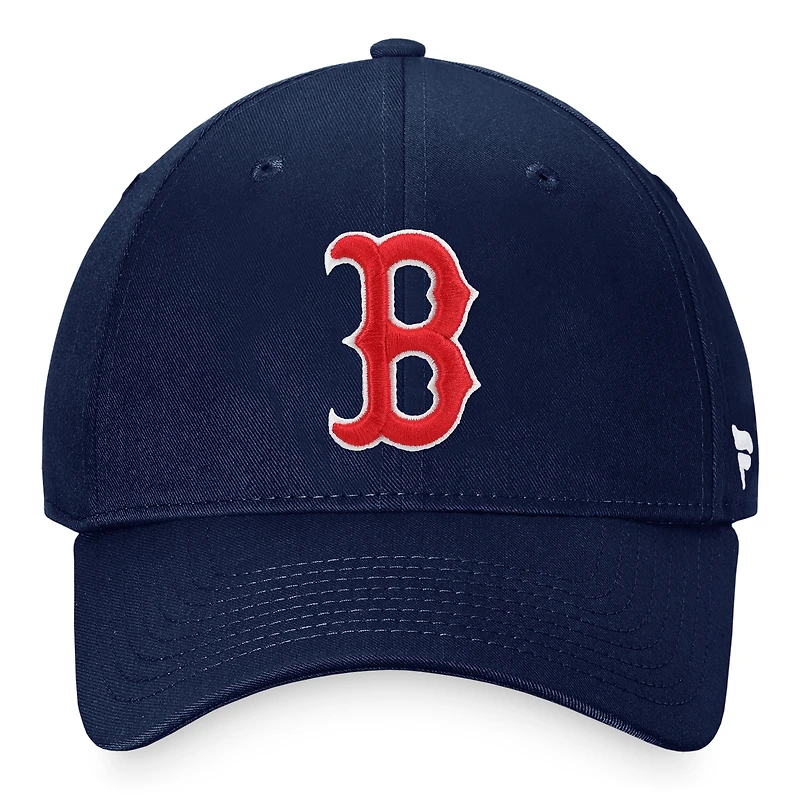 Casquette réglable Fanatics Navy Boston Red Sox Cooperstown Collection Core pour hommes