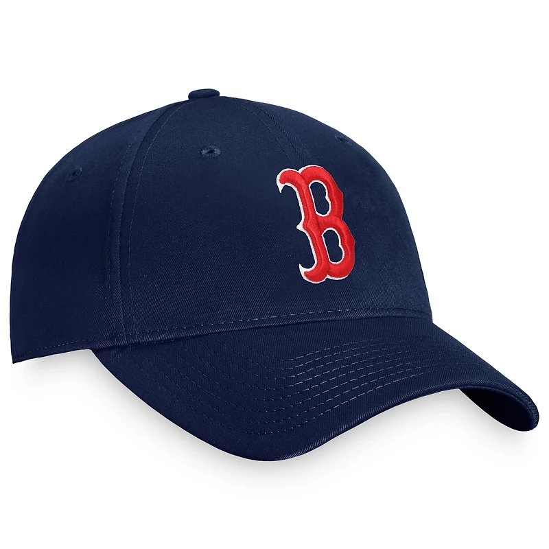 Casquette réglable Fanatics Navy Boston Red Sox Cooperstown Collection Core pour hommes
