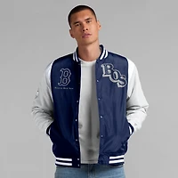 Veste à boutons-pression intégrale Boston Red Sox Elements Elite de Fanatics pour homme, bleu marine