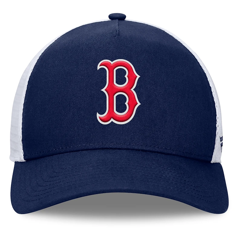 Casquette ajustable à cadre en A fondamental Boston Red Sox Fanatics pour hommes, bleu marine