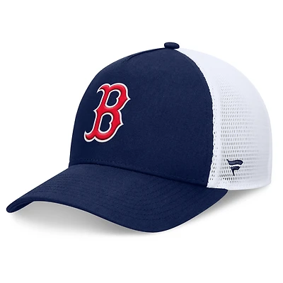 Casquette ajustable à cadre en A fondamental Boston Red Sox Fanatics pour hommes, bleu marine