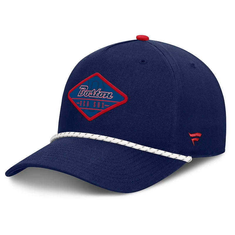 Casquette ajustable à deux coutures Fanatics bleu marine Boston Red Sox pour homme
