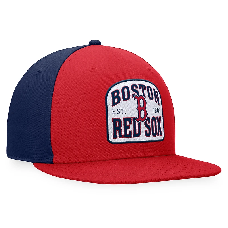 Casquette Snapback Boston Red Sox Cycle Fanatics rouge/marine pour hommes