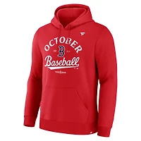 Sweat à capuche Fanatics Red Boston Sox 2025 MLB pour homme, édition finale des vestiaires