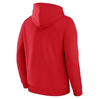 Men's Fanatics Red Boston Sox 2025 MLB Postseason Locker Room Hoodie