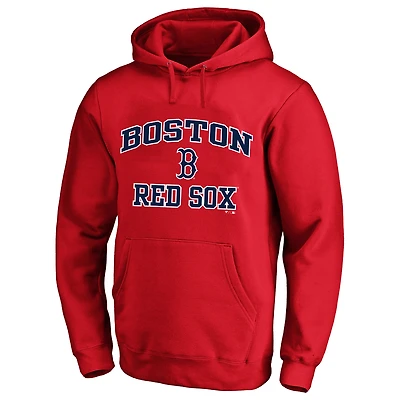Sweat à capuche Fanatics Red Boston Sox pour homme, grandes tailles, motif cœur et âme