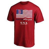 Men's Fanatics Red Boston Sox USA 1776-2026 Big & Tall T-Shirt