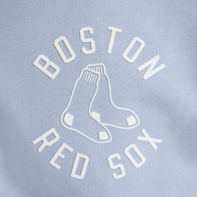 Men's Fanatics Sky Blue Boston Red Sox Iconic Terry Quarter-Zip Sweatshirt